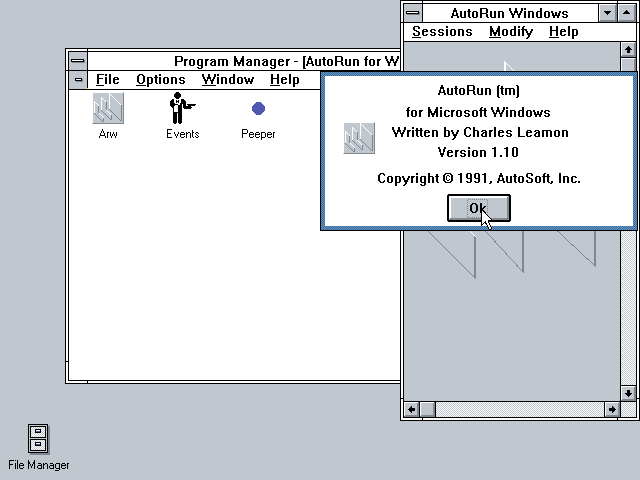 AutoRun for Windows 1.1 - About